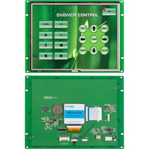 8.0 inch LCD Panel Touch Controller with UART Serial Interface + Program for Industrial Control