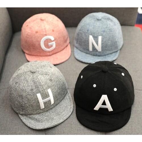 Baby Boy Hat Letter Toddler Baby Baseball Cap Cotton Adjustable Visor Sun Hat Kids Girls Peaked Caps Summer Spring