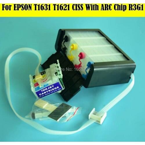 Europe Version 4 Color T1631 - T1634 Ciss System For EPSON WF-2510 WF-2520NF WF-2530WF WF-2540 WF-2010W WF-2630WF Printer