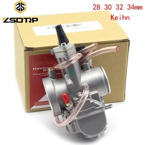 ZSDTRP Keihin Carburetor Motorcycle Racing Parts Scooters Dirt Bike ATV 28 30 32 34mm with Power Jet Used 75cc-350cc