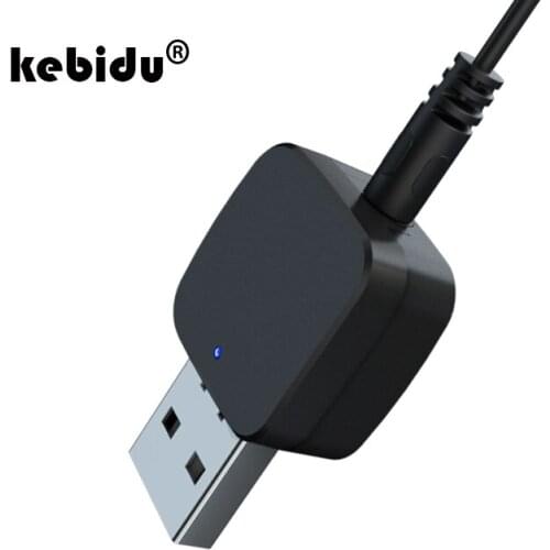 Kebidu Bluetooth V5.0 USB Wireless Receiver Transmitters Audio Music Stereo adapter Dongle for TV PC Bluetooth Speaker Headphone