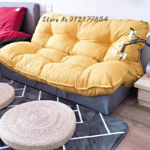 Lazy sofa dual-purpose bed folding deck chair tatami single double net red girl bedroom cute small apartment