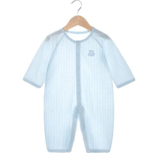 Newborn Summer Fashion Solid Baby Clothes Unisex Short-sleeved Cotton Boy Girl Clothing Infant Romper Jumpsuits