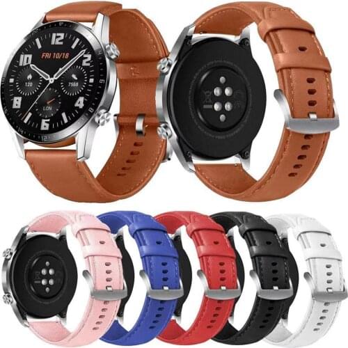 HOT SALES!!! New Arrival 22mm Replacement Faux Leather Watchband Strap for Sam-sung Huawei Smart Watch Wholesale Dropshipping