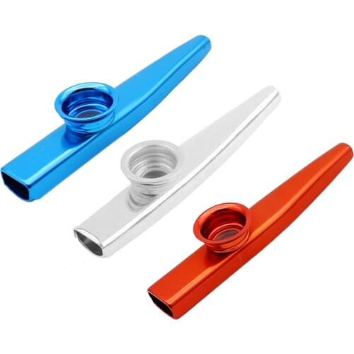 12cm Metal Kazoo Portable Flute Woodwind Instrument for Children Adult Beginner Music Lovers Christmas Gift