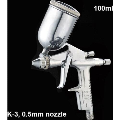 DIY pneumatic air tool mini spray paint gun K-3 nozzle 0.5mm for leather furniture toy