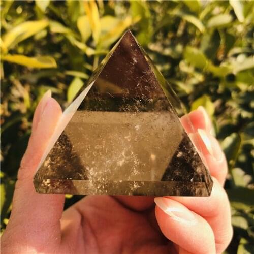 Natural Transparent Quartz Crystal Pyramid Clear Reiki Healing Natural Crystal Pyramid Raw Stone Polished