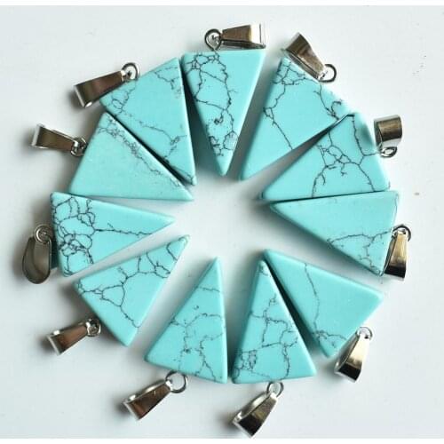 Wholesale 50pcs/lot 2020 fashion good quality triangle shape charms pendants fit necklace making free shipping