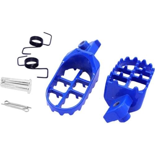 Blue Footrest Footpegs Assembly for Yamaha PW50 PW80 Honda XR50 XR70 Dirt Bike