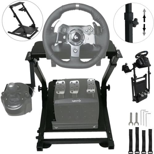 Cheap for RU G920 Racing Steering Wheel Stand Shifter Mount fit for G27 G25 G29 Gaming Wheel Stand