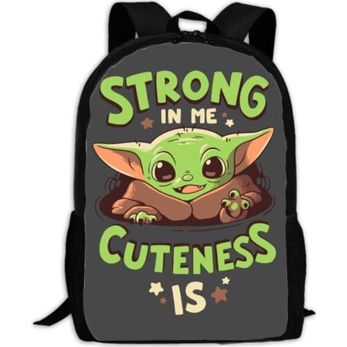 The Mandalorian Baby Yoda Backpack Boba Fett Cosplay Props Unisex Schoolbag Star Wars Mandalorian Book Bag Yoda Boba Fett
