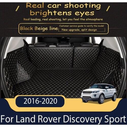 The Trunk Cargo Leather Liner Car Trunk Mat Cargo Compartment Floor Carpet Mud Kick For Land Rover Discovery Sport 2016-2020