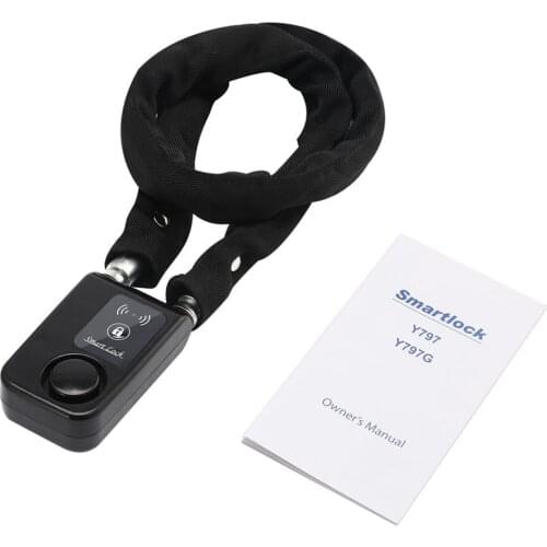 New Super Intelligent Phone APP Control Smart Alarm Bluetooth Lock Waterproof 110dB Alarm Bicycle Lock Outdoor Anti Theft Lock