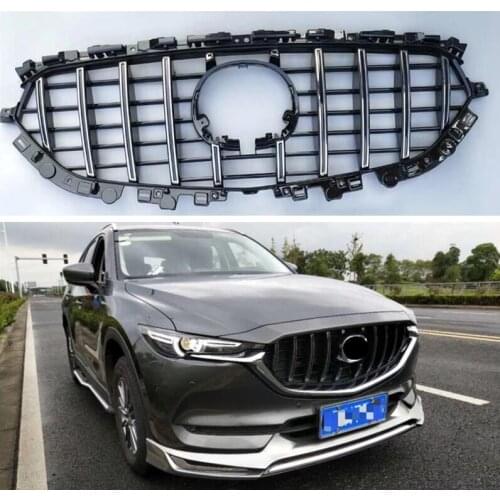 High Quality ABS Front bumper Around Mesh Grille Grills Trims Cover FOR MAZDA CX-5 CX5 2017 2018 2019 2020