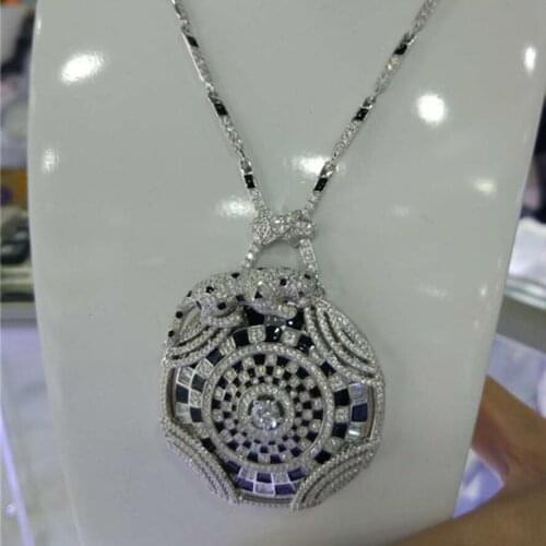 Xa464 Luxury Designer Fashion 925 Sterling Silver Jewelry zirconia Water droplets shape cf