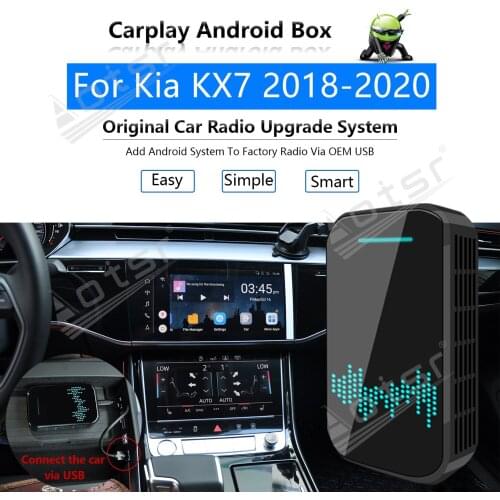 Car Radio Carplay Android Ai Box For Kia KX7 2018-2020 Multimedia Player Apple Carplay Ai Box Wireless Upgrade Mirror Link Navi