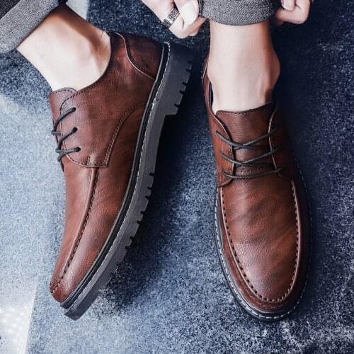 Business Oxford Leather Shoes Men Breathable Rubber Formal Dress Shoes Male Office Wedding Flats Footwear Mocassin Homme