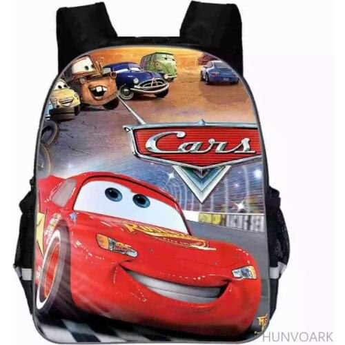 Disney 95 Car Schoolbag Children Cool Backpack For Boys Girls Fashion Schoolbag Kindergarten Baby Bookbag11- 16inch
