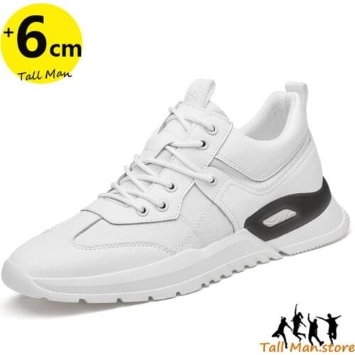 Sneakers Men Height Increasing Shoes Elevator Shoes Height Increased Insoles 6cm Sport Shoes Taller Man