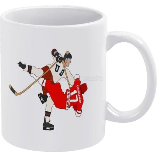 Miracle 1980 Game Highlight White Mug To Friends and Family Creative Gift 11 Oz Mug Coffee Ceramic Mug Miracle on Ice Usa Ussr S