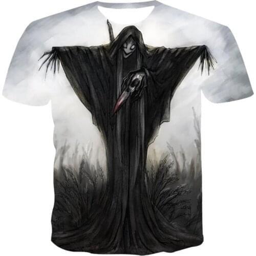 Summer 3D scarecrow Printed Top Tees Hip Hop street Plus size 5XL 6XL print tee top wholesale