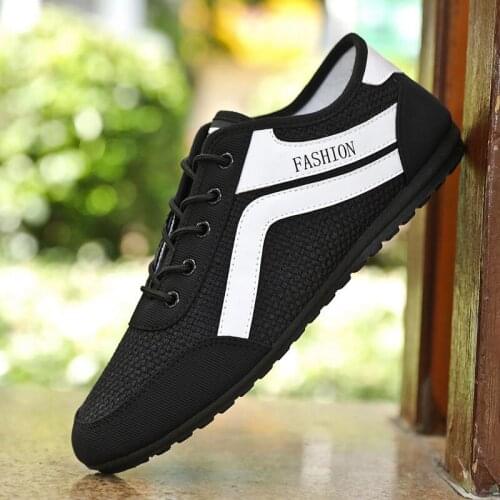 Summer Breathable Deodorant comfortable Shoes Mens Shoes Work Old Beijing Cloth Shoes New Versatile Mens Tods Casuals Shoes