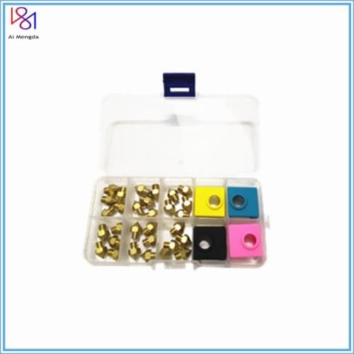 Mk8 Nozzles 0.2/0.3/0.4/0.5/0.8 With Mk9 Silicone Sock For 3d Printers Hotend Filament Head Brass Nozzles Compatible Prusa I3