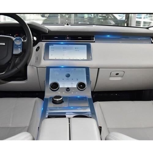 Sticker For Range Rover Velar transparent Promotion TPU Film stickers for range rover Center console Car Styling