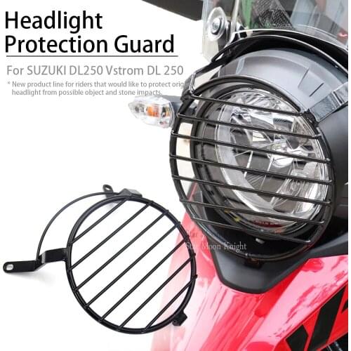Motorcycle Headlight Grill Cover Head Light Protection Covers HeadLamp protectors Guard for SUZUKI V-strom Vstrom DL250 DL 250
