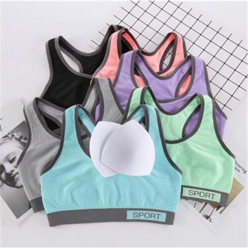 Running Fitness Workout Underwear Sports Vest Women Gym Bra Breathable Padded Free Size A-D Girl Bra Soft Women Underwear Vest