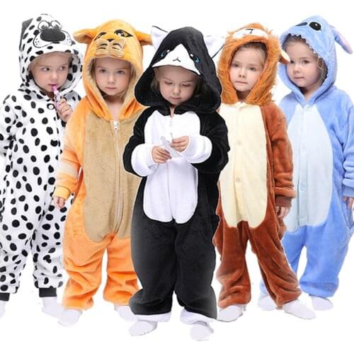 Kigurumi Unicorn Pajama Children Pajamas Panda Girls Boys Licorne Oneises Pijamas Unicornio for 4 6 8 10 12Years Panda Costume
