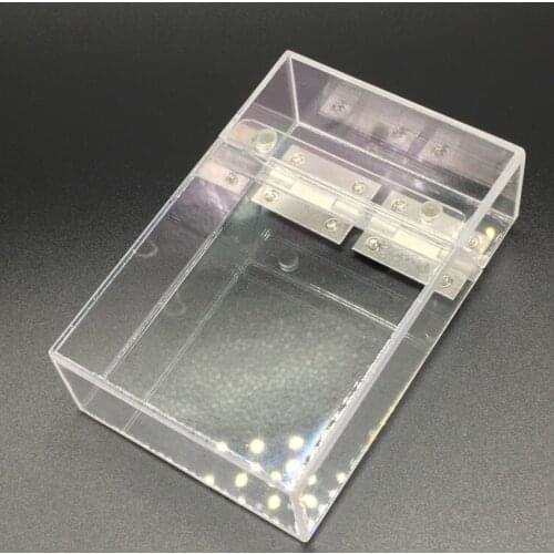Transparent Cigarette Box/Case, Flip Top Closure Cigarette Protective Cover Box Pocket Carrying Cigarette Case Hard Box