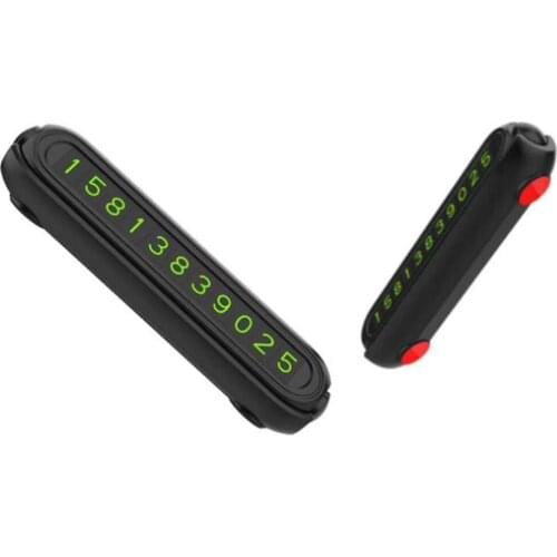 3PCS Luminous Car Temporary Parking Card Sticker Car Air Freshener Auto Phone Number Card Plate Car accessories