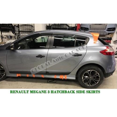 For Renault Megane 3 Side Skirts 2009-2016 Sill Trim Car Styling Auto Accessory Universal Spoiler Mud Flaps Lip Splitter Bumper