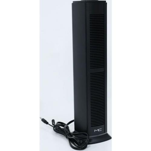 Vertical PC/Desktop/Laptop Computer speaker, USB Powered Wired 3.5mm AUX Connection, rotating button volume, luminous LED light