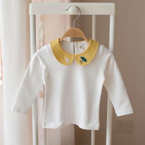Spring Autumn Kids Girls T-shirts Long Sleeve Cotton T Shirt Girl Children Fashion Tops Kids Blouse Tees Baby Clothes for 1-4Y
