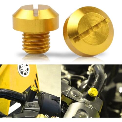 Universal Motorcycle M10x1.25 Rearview Mirror Thread Hole Plugs Screws Cover