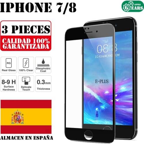 IPhone 7 8 Set 3 Pieces Full Tempered Glass Screen Protector Ultra Thin Scratch Protection