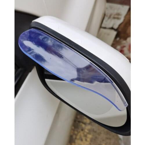Universal Car Rearview Mirror Rain Eyebrow Auto Car Rear View Side Rain Shield Snow Guard Sun Visor Shade Protector PVC 2Pcs