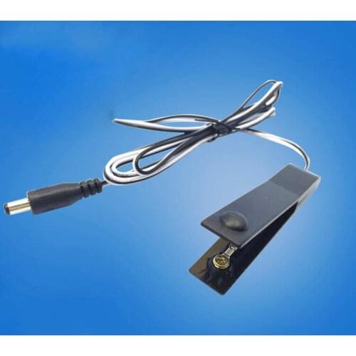 1x 1.5mm Inverter Manual Switch Hand Pinch Switch Black Soft Plastic Switch Copper Contact Switch DC 5.5*2.1mm