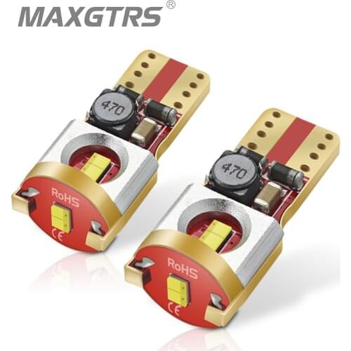 2x Super Bright T10 W5W 168 194 6 SMD CSP CHIP Canbus Car LED Parking Replacement Door Reading License Plate Lamp LED Bulbs