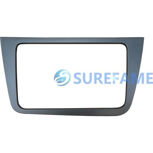 Car Radio Facia for Seat Altea 2004+,Toledo 2004-2009 (left wheel) Fascia Stereo Dash Kit Trim Plate Audio Panel Cover Adaptor