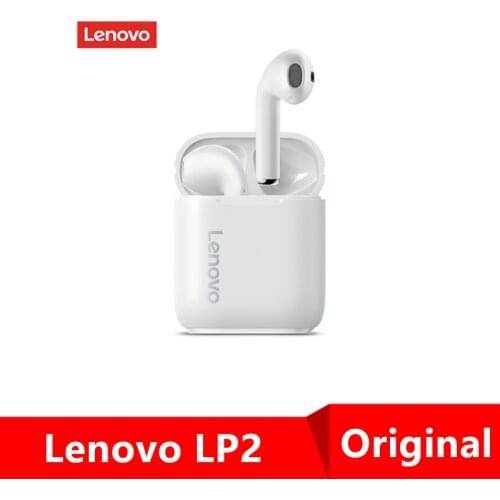Lenovo LP2 Wirless Bluetooth 5.0 Earphones Stereo Bass Touch Control Wireless Headphone Sports Earbuds Waterproof Headset Mic