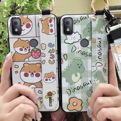 Black Case Cute Phone Case For TCL T-Mobile Revvl 4 Soft Case Silicone For Boy Anime New Arrival