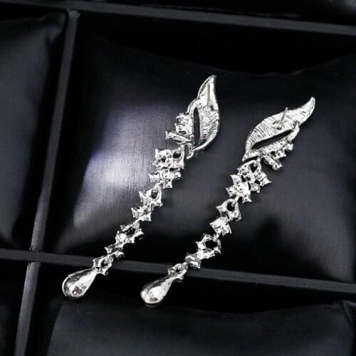 Elegant Crystal Rhinestone Earrings For Women Gift Wedding Party Fashion Earring Jewelry