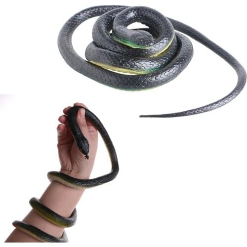 80/110/120cm Funny Fake Realistic Snake Tricky Spoof Toys Simulation Soft Scary Fake Snake Horror Toy For Party Event Gift