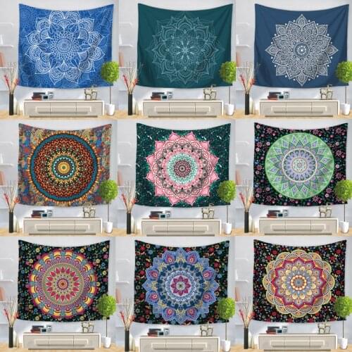 Indian Mandala Tapestry Wall Hanging Sandy Beach Throw Rug Blanket Camping Tent Travel Mattress Bohemian Sleeping Tapestry