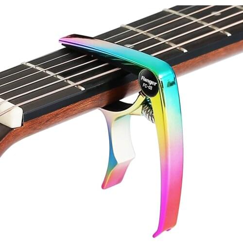 Flanger Colorful Guitar Capo Universal Zinc Alloy Metal Quick Change Clamp Acoustic Classic Electric Guitar Capos Accessories
