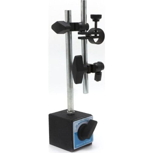 Magnetic Base Holder With Double Adjustable Pole For Dial Indicator Test Gauge