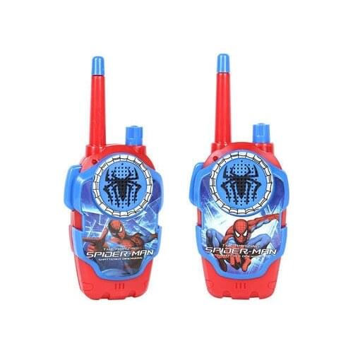 Disney Frozen Marvel Spiderman Cartoon Anime Figure Radio Walkie-talkie Parent-child Outdoor Interactive Phone Game Games Toys